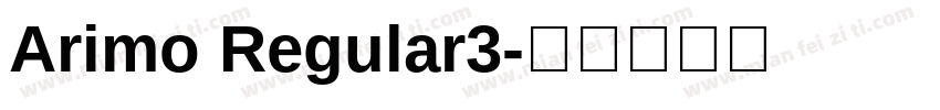 Arimo Regular3字体转换